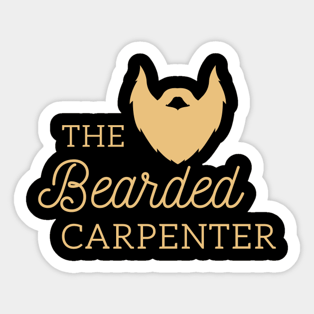 The Bearded Carpenter Sticker by GMAT